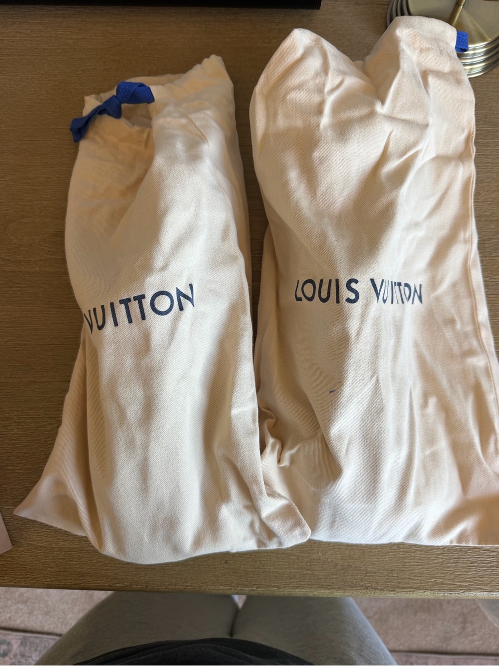 Louis Vuitton Brown Monogram Sneakers with Black Trim - Picture 5 of 12